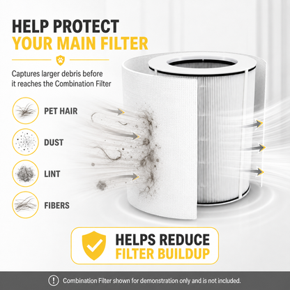 Amiapaw C2 Replacement Pre-Filters for Cat Air Purifier P1G-A1P, White, 10-Pack