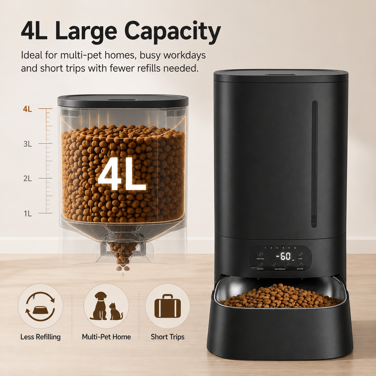 Amiapaw F2 Smart Pet Feeder 4