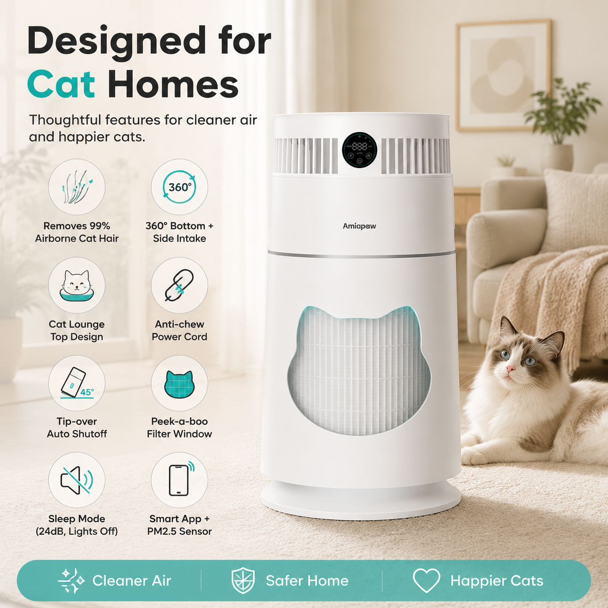Amiapaw Z2 Cat Air Purifier 2