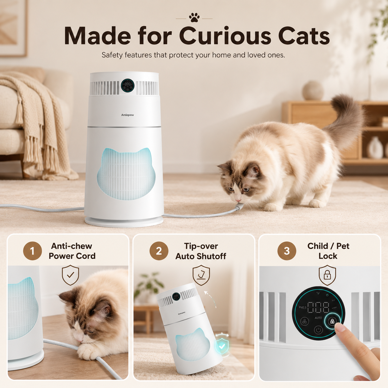 Amiapaw Z2 Cat Air Purifier 4